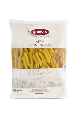 Макаронные изделия из твердых сортов пшеницы GranOro I Classici №26 "Пенне Ригате" 500 г